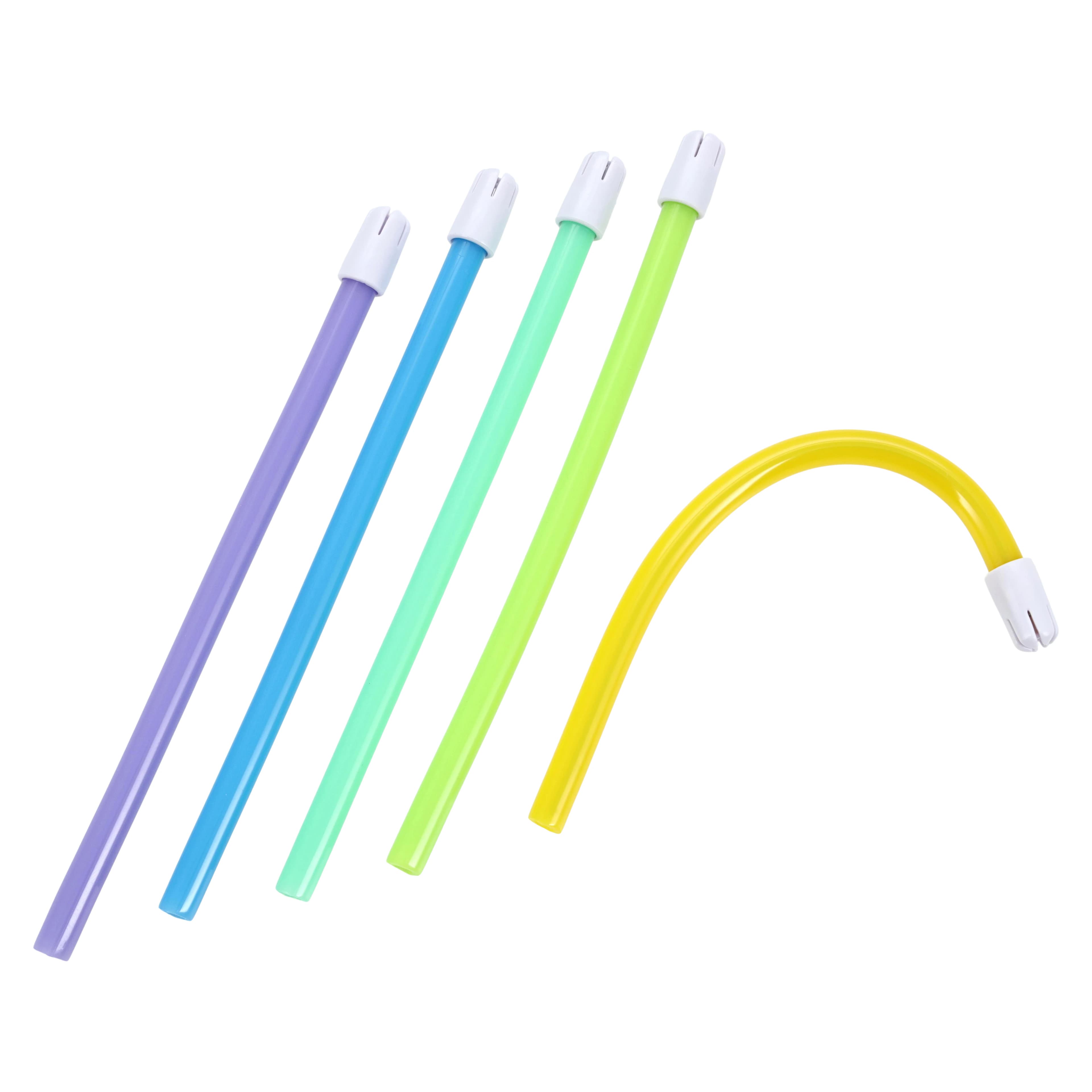 BeeSure Rainbow Saliva Ejectors, Assorted Colors, 500/Box, BE206 - BeeSure Rainbow Saliva Ejectors Assorted 500Pk - Image 1
