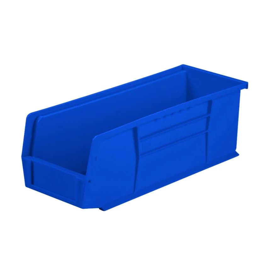 Health Care Logistics Stack Tote Bin, Blue - Bin Stack Tote Blue - Image 1