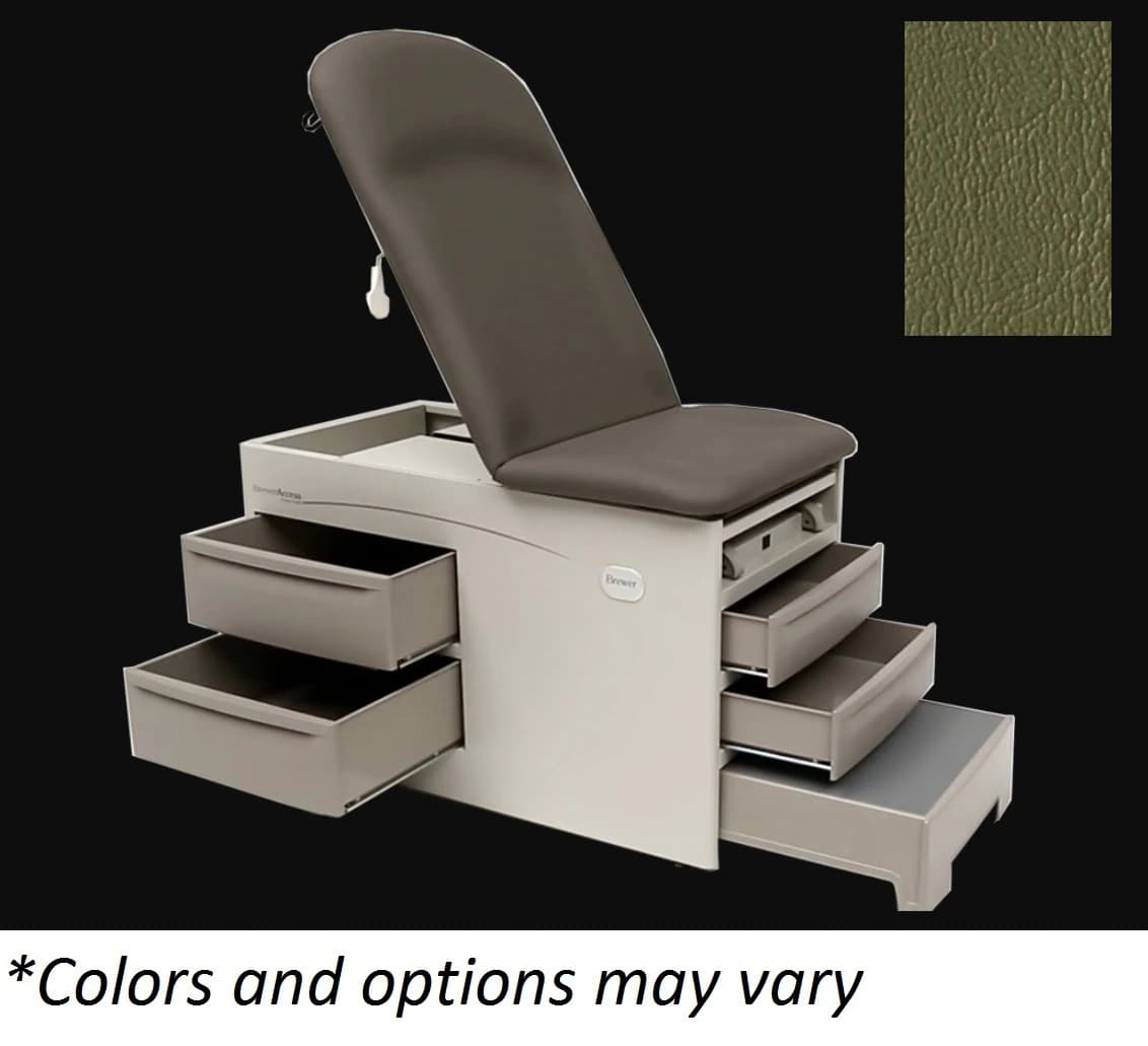 Brewer Access Exam Table with Tilt and Heat, Ivy, 500 lb Capacity - Access Exam Table w/ Tilt, Htr - Image 1