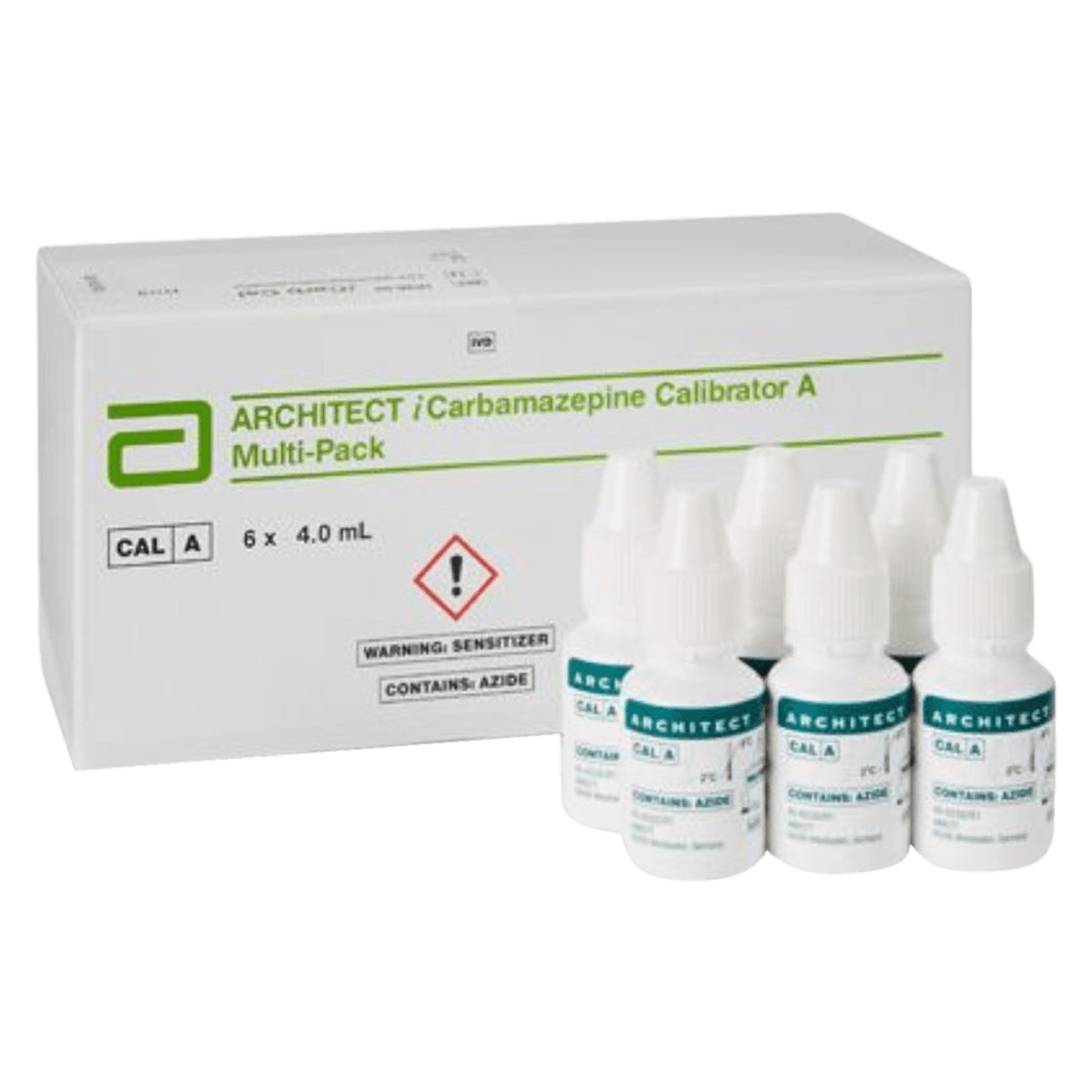 Abbott Architect Carbamazepine Calibrator A, 6 x 4 mL, ARC iCarb Cal A - ARC iCarb Cal A - Image 1