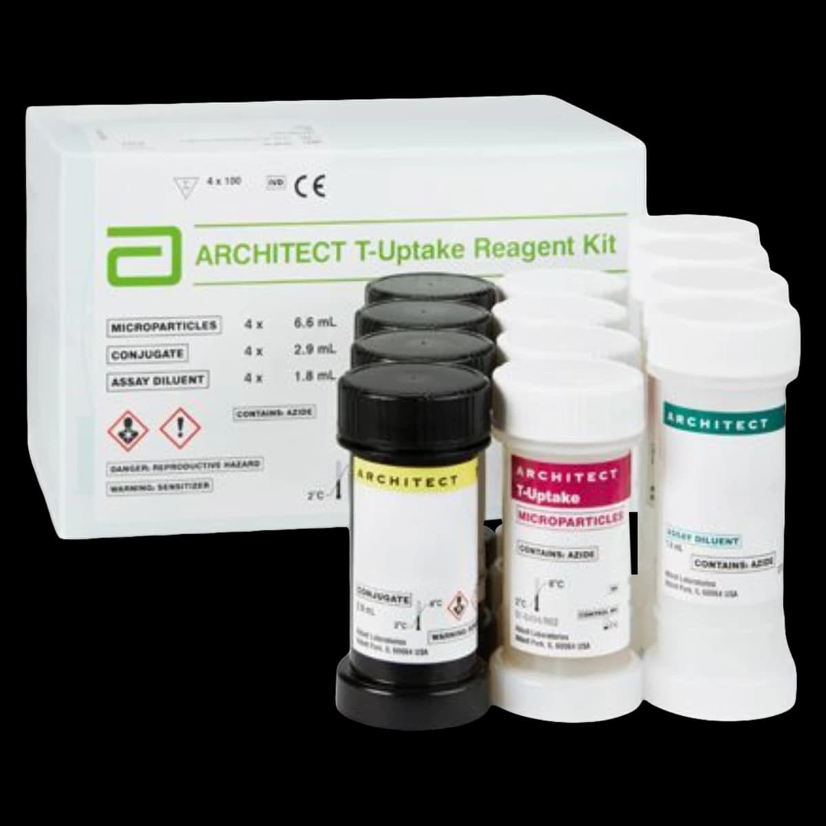 Abbott T-Uptake Reagent Kit, 400 Tests, 01KT0J07STZA7D66G2537F10SF - T-Uptake Reagent Kit - Image 1