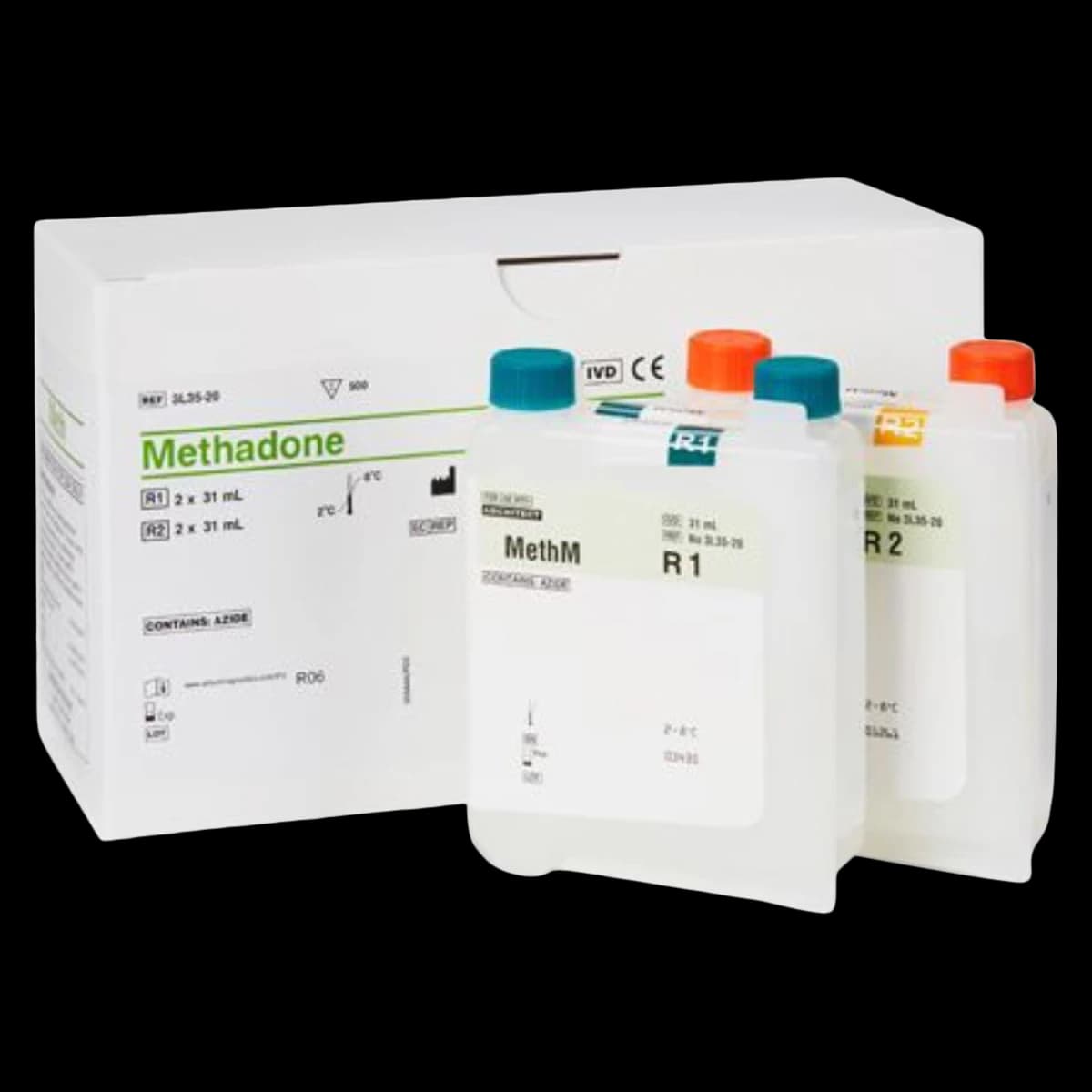 Abbott Multigent Methadone Reagent, R1 2x31mL/R2 2x31mL, 500 Tests - Methadone - Image 1