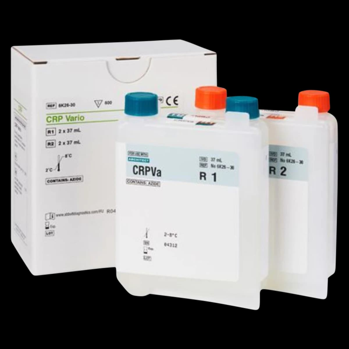 Abbott CRP Vario Multigent Reagent, R1 2x37mL/R2 2x37mL, 600 Tests, 01KT0J09AN0SWDMQT9CHN3YFZZ - CRP Vario - Image 1