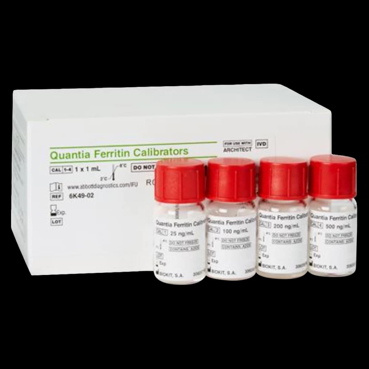 Quantia Ferritin Calibrators, 4 x 1 mL - Quantia Ferritin Calibrators - Image 1