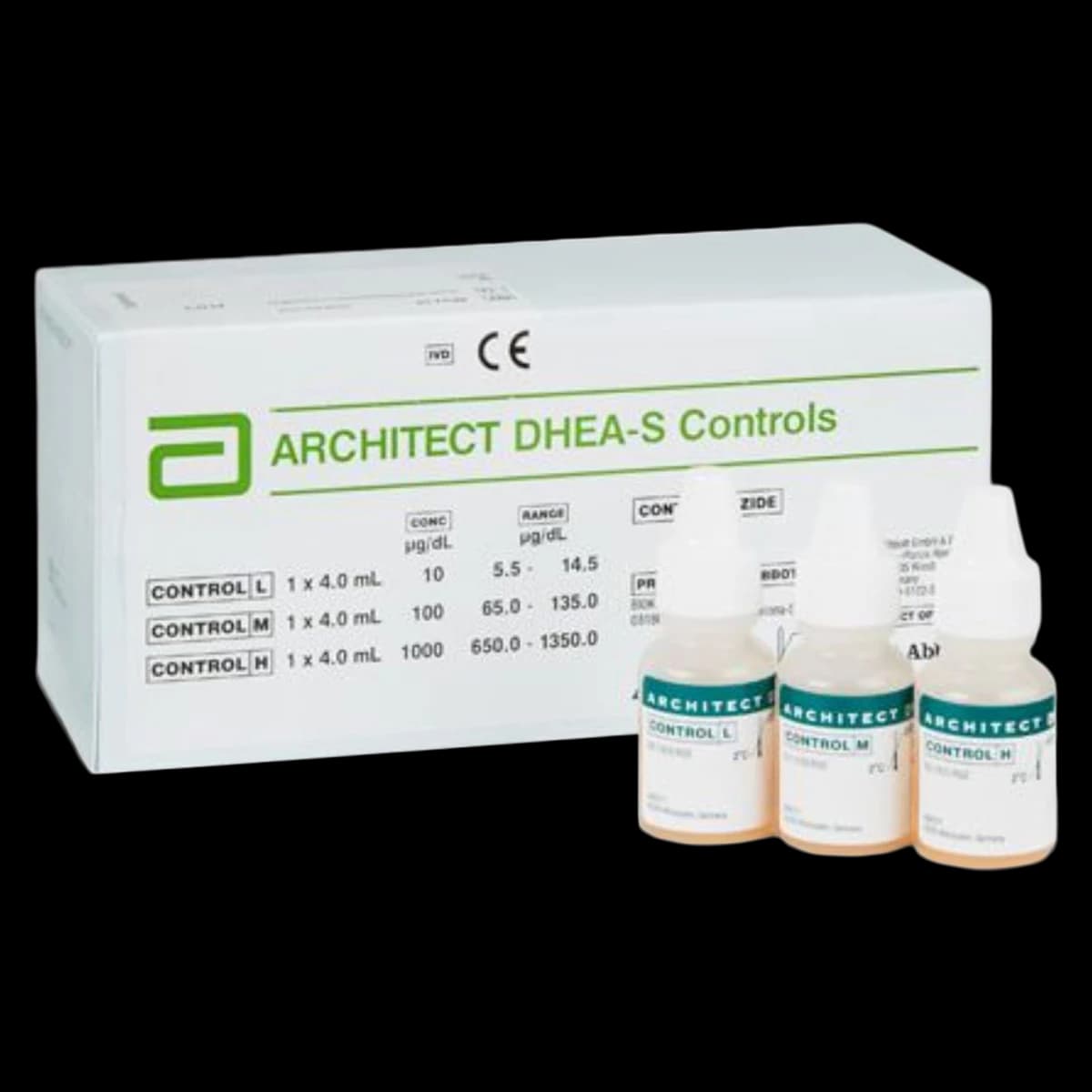 Abbott Architect DHEA-S Controls, Dehydroepiandrosterone Sulfate Standard Control, Each - Architect Dhea-S Controls - Image 1
