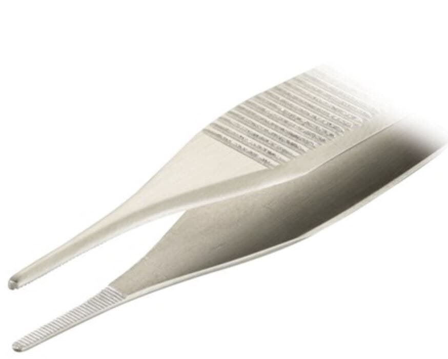 Adson Dressing Forceps, Serrated, 4-3/4" (12 cm), Stainless Steel, Each - Forcep Dressing Adson Serrated - Image 1