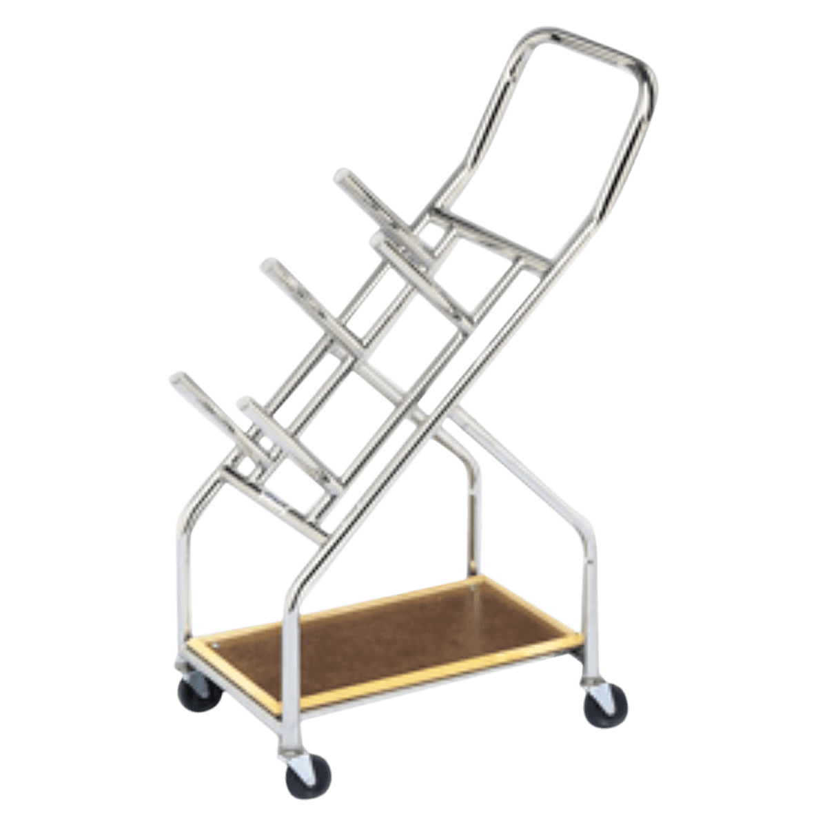 Fabrication Enterprises Iron Disc Mobile Cart with 3" Swivel Casters - Cart Mobile Iron Disc Weight - Image 1