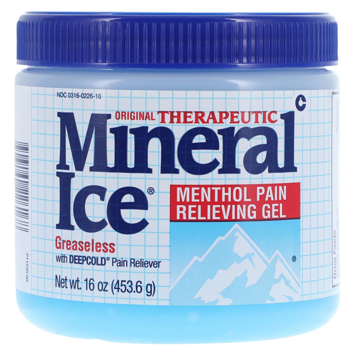 Mineral Ice Analgesic Gel, 16 oz Jar, Crown Laboratories - Mineral Ice Analgesic Gel - Image 1