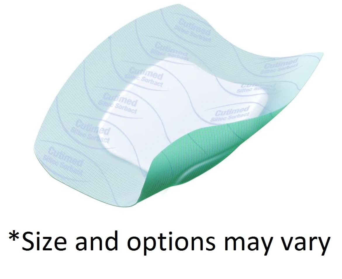 Cutimed Siltec Sorbact Silicone Foam Wound Dressing, 6x6" Sterile, White, High Absorbency - Dressing Sil Fm Siltec Sorbact - Image 1