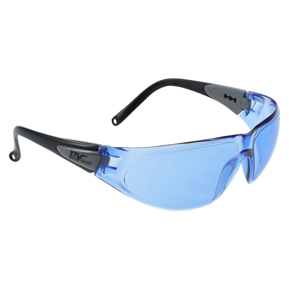 ProVision Contour Wraps, Black Grey Frame/Ice Blue Lens, Protective Eyewear - ProVision Contour Wraps - Image 1
