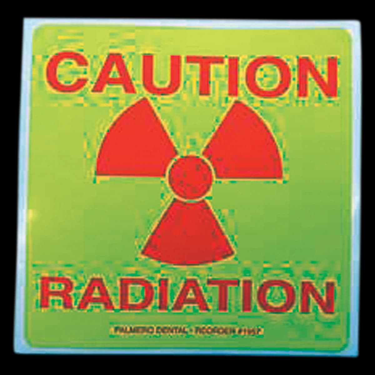 Palmero Caution Radiation Label, 3" x 3", Pack of 5, OSHA Compliant, 1957 - Palmero - Caution Radiation Label 5/Pack - Image 1