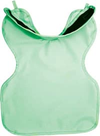 Palmero Health Care Child Lead X-Ray Apron, Green Vinyl, 0.3 mm, 20 in x 20 in, Without Collar - X-Ray Apron Child w/Collar - Image 1