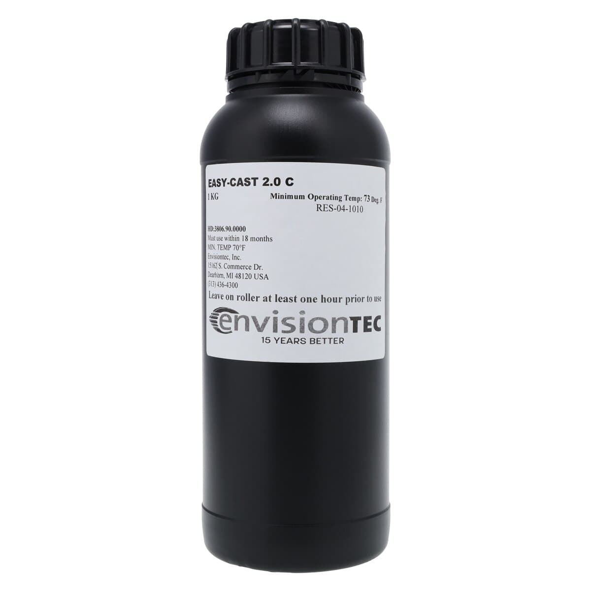 Easy Cast 2.0 C Castable 3D Printer Resin, 1kg Bottle - Easy Cast 2.0 C 1kg - Image 1