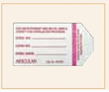 Aesculap SterilContainer S Process Card Indicator, 250/Box - Card Indicator S Process - Image 1