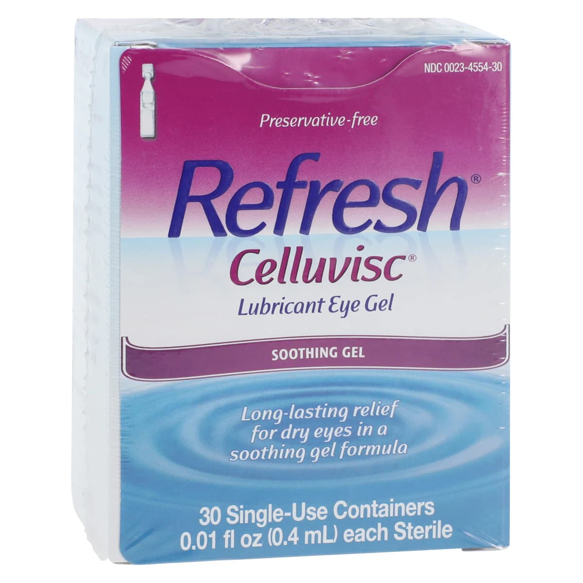 Refresh Celluvisc Lubricant Eye Gel, 0.4 mL Single-Use Vials, 30/Box - Refresh Celluvisc Lube Eye Gel - Image 1
