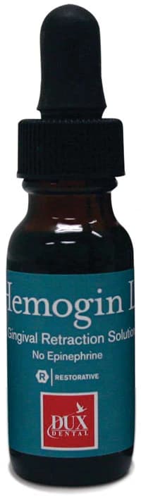 Kerr Hemogin-L Gingival Retraction Solution, 25% Aluminum Chloride, 20 cc Bottle with Eye Dropper, 13058 - Hemogin-L 20cc - Image 1