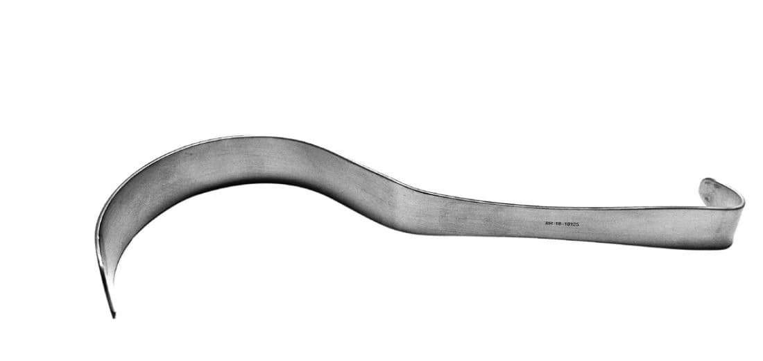 Deaver Retractor, Curved, 2mm Blade, 8-1/2" Stainless Steel, Reusable - Retractor Deaver Crv 2mm Blade - Image 1
