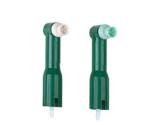 Denticator Original Green Disposable Prophy Angle, Regular White Cup, 4-Web, Latex-Free, 144/Box, 501214 - Original Green Prophy Angles, White - Image 1
