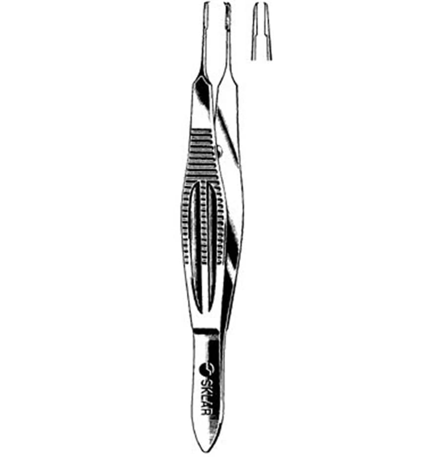 Castroviejo Suture Forceps, Straight, 4", Stainless Steel, Each - Forceps Suture Castroviejo - Image 1