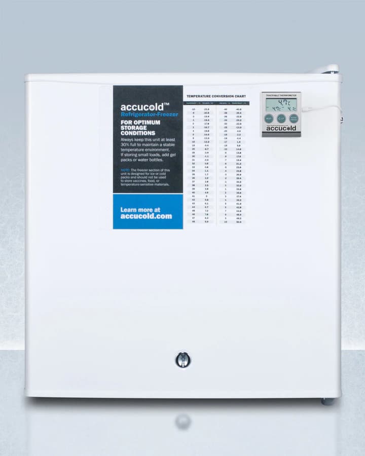 Accucold General Purpose Refrigerator/Freezer, Compact Solid, 1.7 Cu Ft, 2-8°C - Fridge/Frzr Med Compact Solid - Image 1