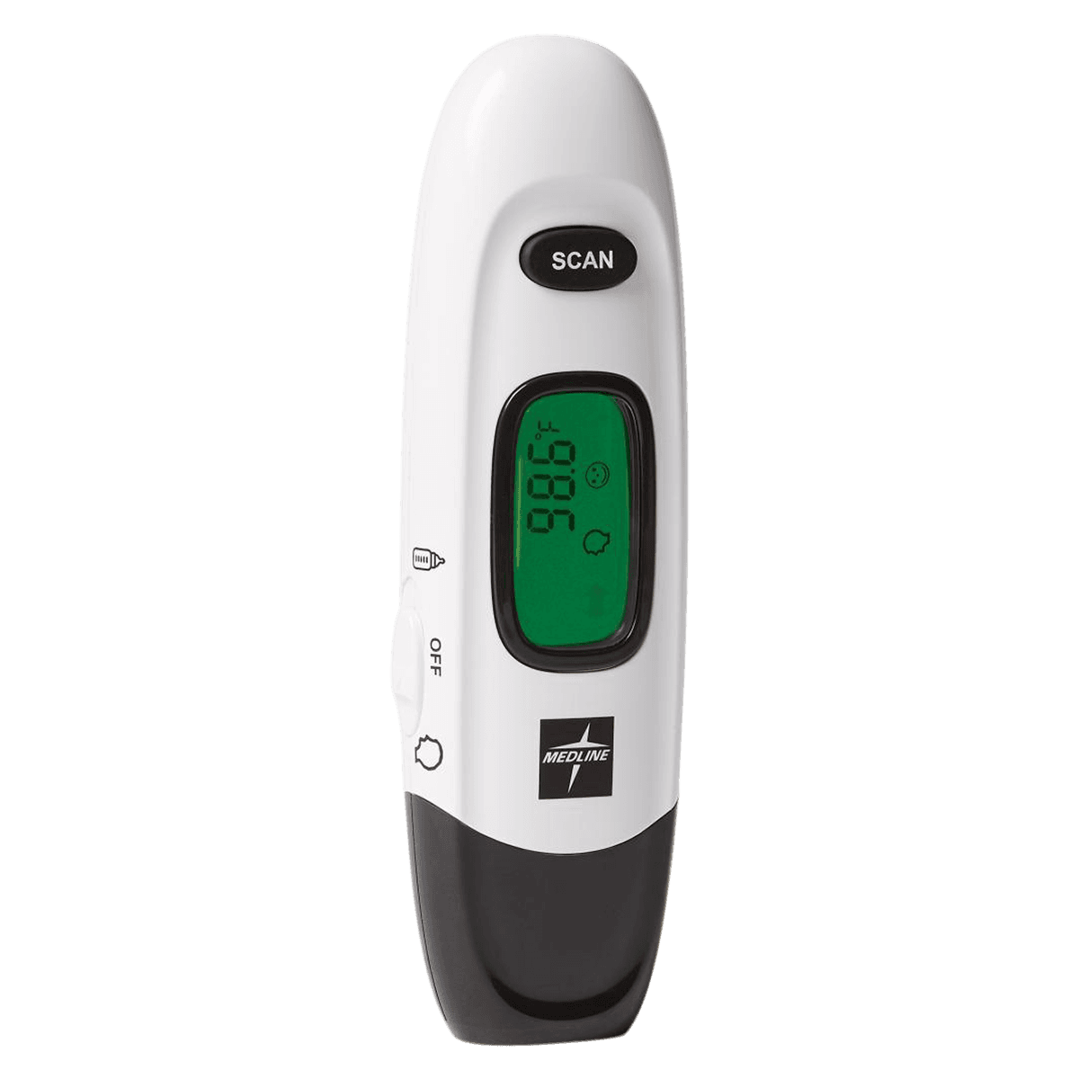 Medline No-Touch Forehead Thermometer, Reusable, Dual Scale (Fahrenheit/Celsius) - Thermometer No-Touch Forehead - Image 1