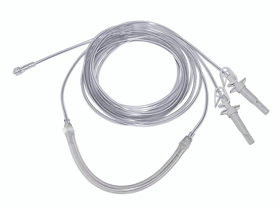 Klein Infiltration Tubing, 15.5 ft, Dual Spike, 1 Luer Connector, Sterile, Latex-Free, Smallbore, 20/Box - Tubing Infiltr w/ Pump Seg - Image 1