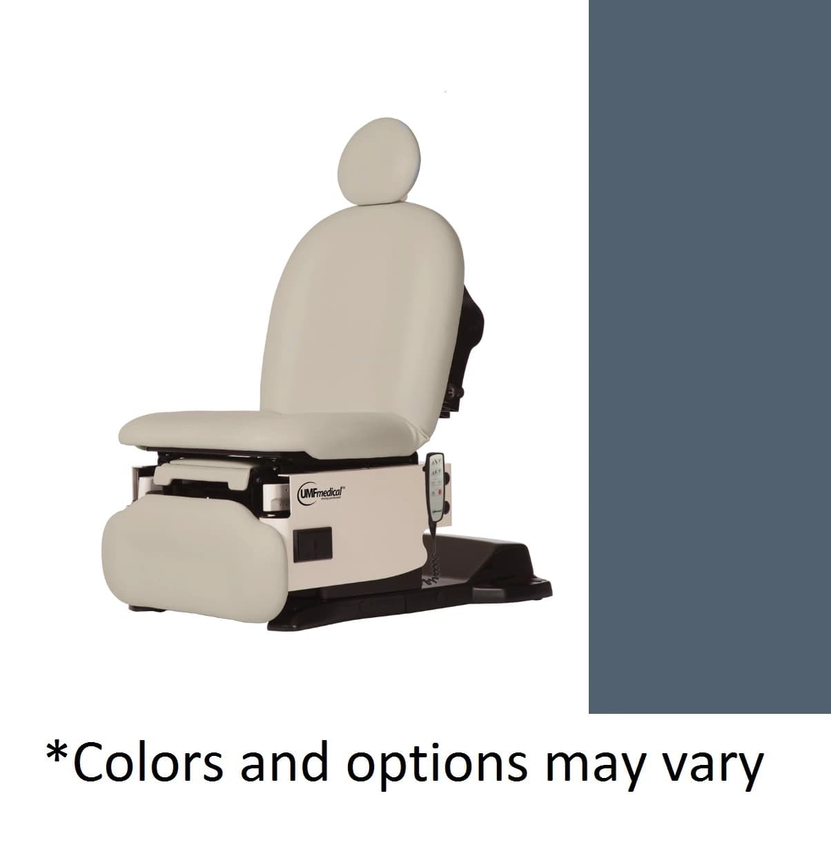 UMF Medical Ultra Procedure Power Chair, Model 4011P, Steel Blue, 650 lb Capacity - Chair Ultra Procedure Power - Image 1