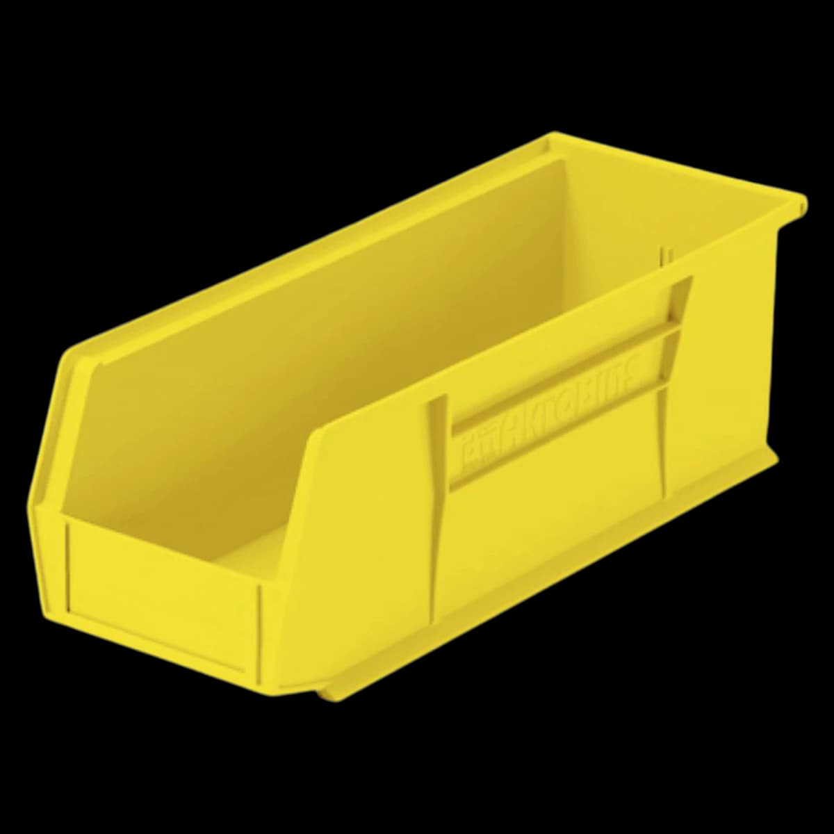Super Tough Storage Bin, Yellow Polymer, Large Front Label Slot, 14.75 x 5.5 x 5 in - Bin Storage 14.75x5.5x5" - Image 1