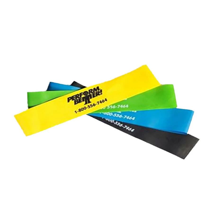 Perform Better Mini Band XL Resistance Band 12x2" 4-Pack (Yellow/Green/Blue/Black) - Miniband XL 12x2" 4-Pack - Image 1