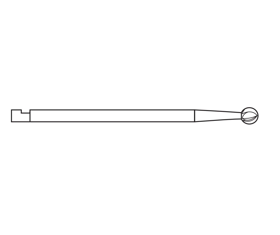 Brasseler USA Small Bone Micro Bur, Round - Small Bone Micro Bur Round - Image 1