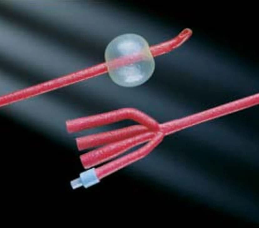 Bardex IC 2-Way Foley Catheter, Medium Coude Olive Tip, Hydrogel Coated Latex, 14 Fr, 30 cc Balloon - Catheter Foley IC Ltx Coude - Image 1