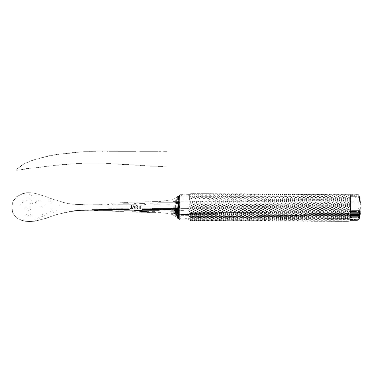 Jarit Cobb Spinal Elevator, 11" Length, 1/2" Wide, Curved, Stainless Steel, Non-Sterile, Reusable - Elevator Spinal 11" 1/2" - Image 1