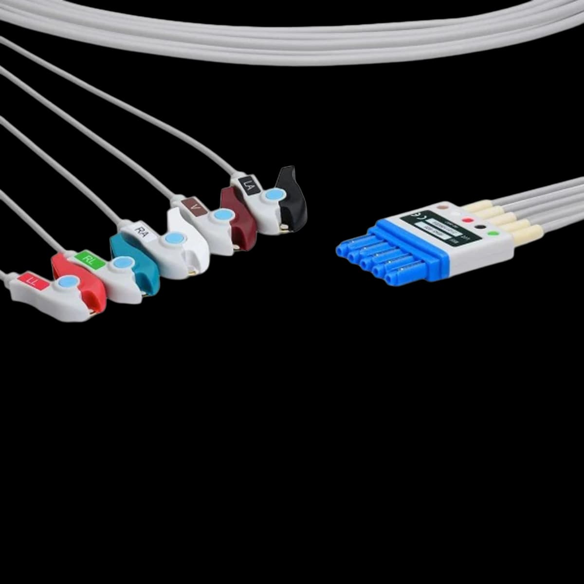 ECG Leadwires, 5-Lead, Refurbished, for Criticare Systems (Each) - ECG Leadwires 5 Lead - Image 1