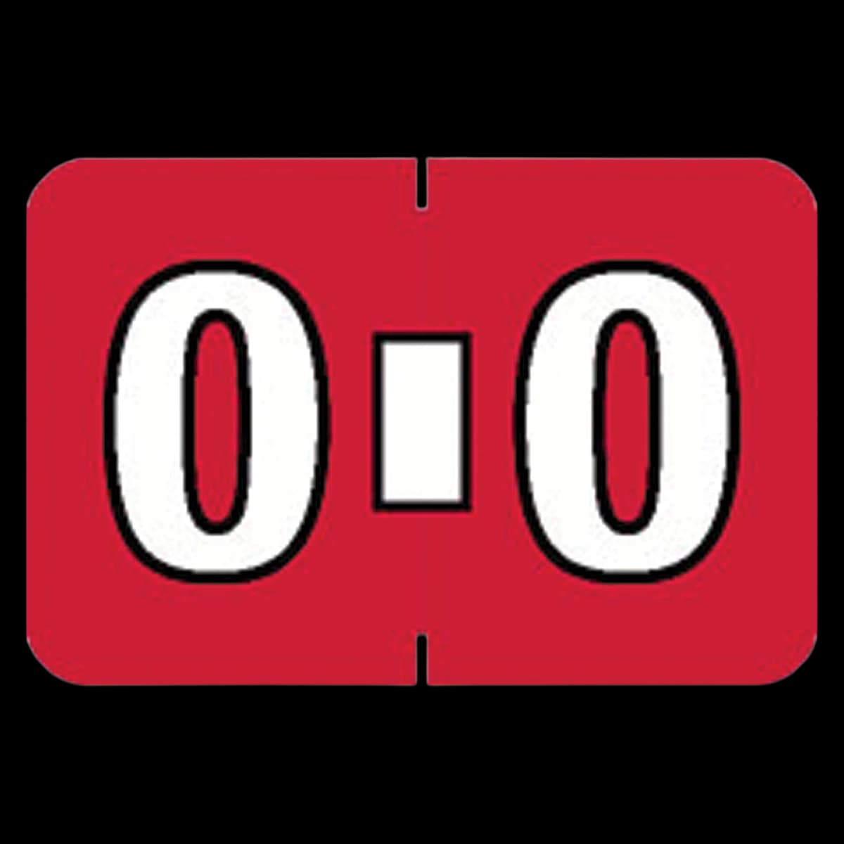 Colwell Compatible "O" Label, Red, Alphabetic, 1" H x 1.5" W, 225/Pack - Colwell Compatible "O" Label - Image 1