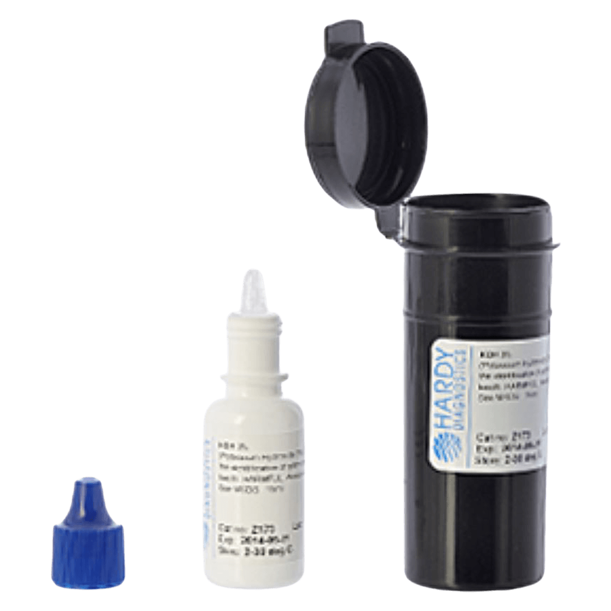Hardy Diagnostics KOH Reagent, 3% Potassium Hydroxide, 15 mL Dropper Vial - Reagent KOH 3% Dropper Vial - Image 1