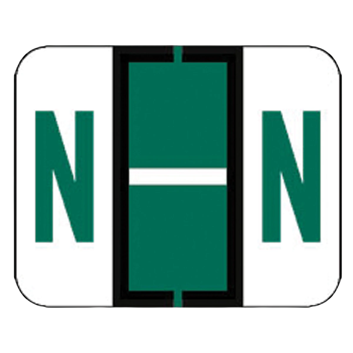 Arden Label Tab Compatible "N" Label End Tab, 120/Package - Tab Compatible "N" Label EndTb - Image 1