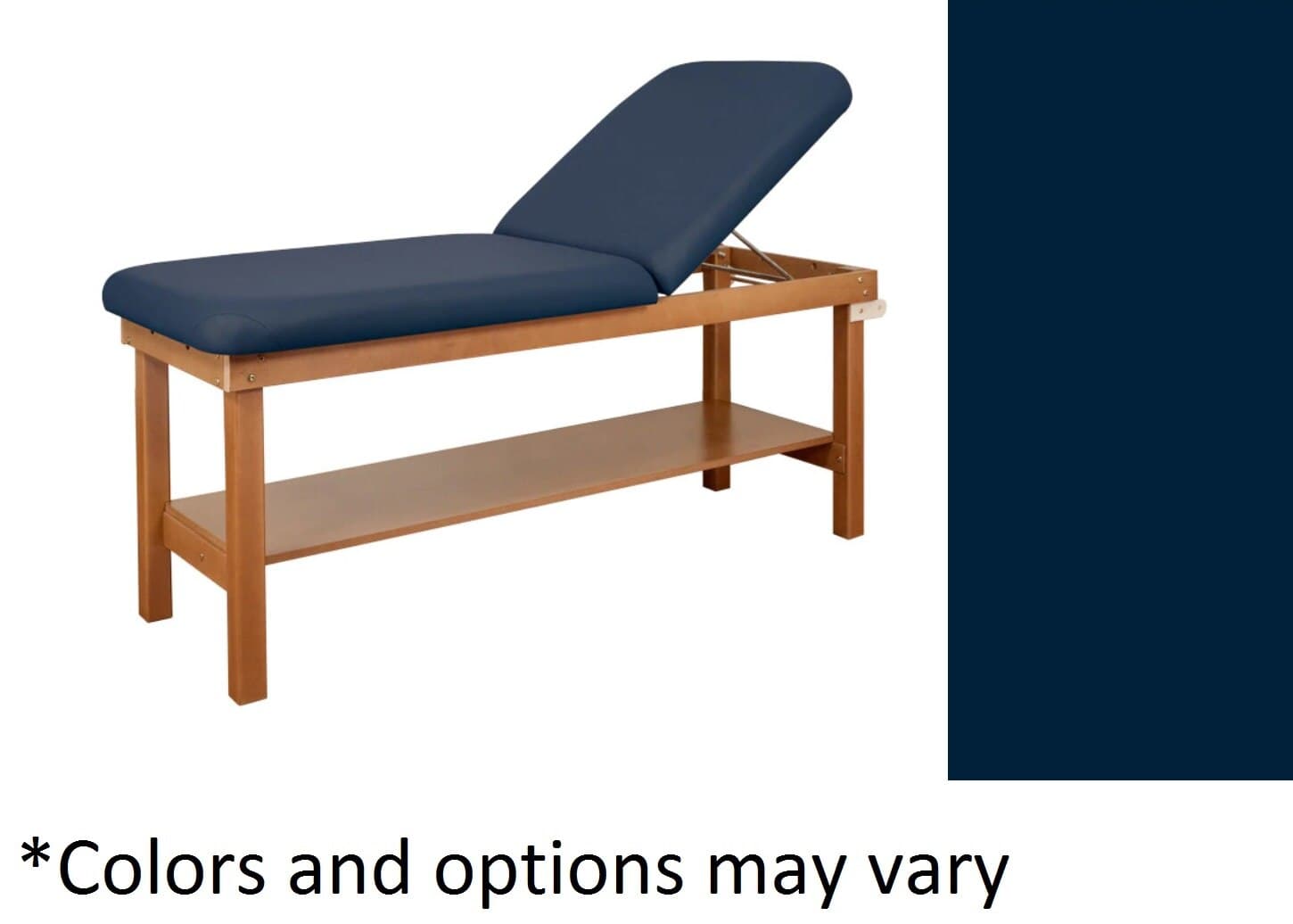 Oakworks Powerline Treatment Table Sapphire with Shelf, 500 lb Capacity - Table Tx Natural Sapphir Shelf - Image 1