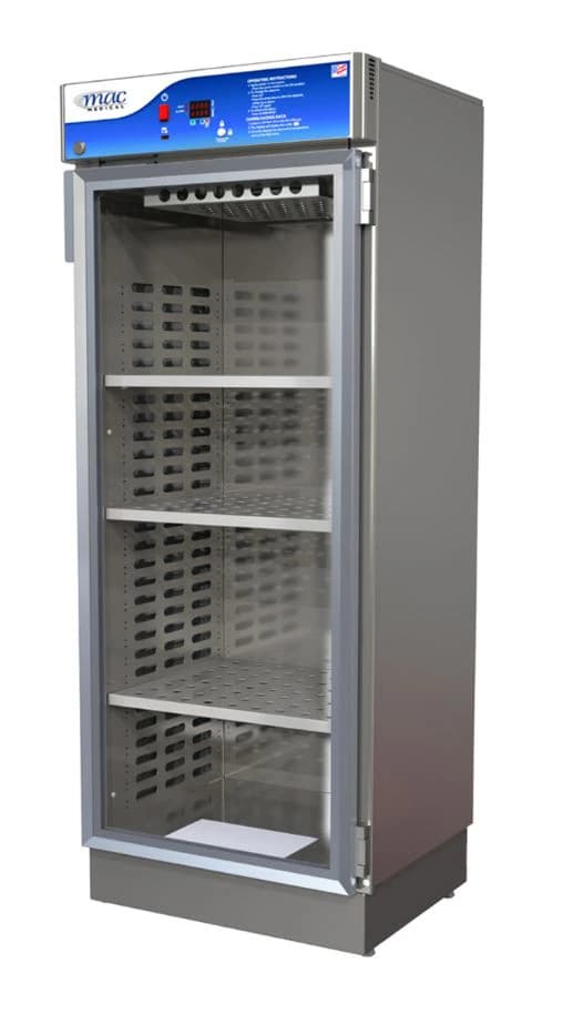 Mac Medical Cabinet Warmer, Single Chamber, Glass Door, Stainless Steel, 13.6 cu ft, 90-160°F, Electric - Cabinet Warmer 1Chmbr GlasDrSS - Image 1