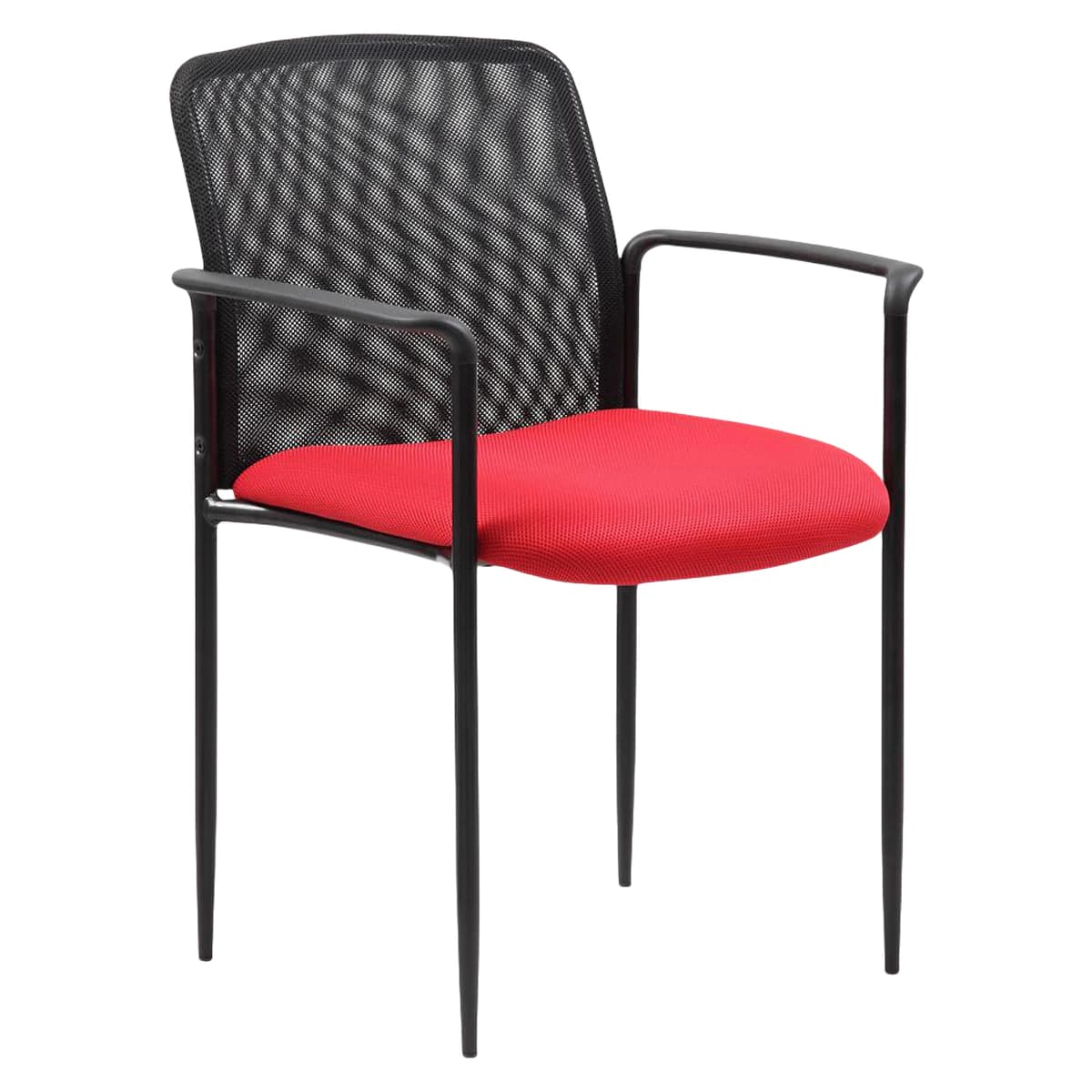 Boss Office Products Stackable Mesh Guest Chair - Stackable Mesh Guest Chair - Image 1