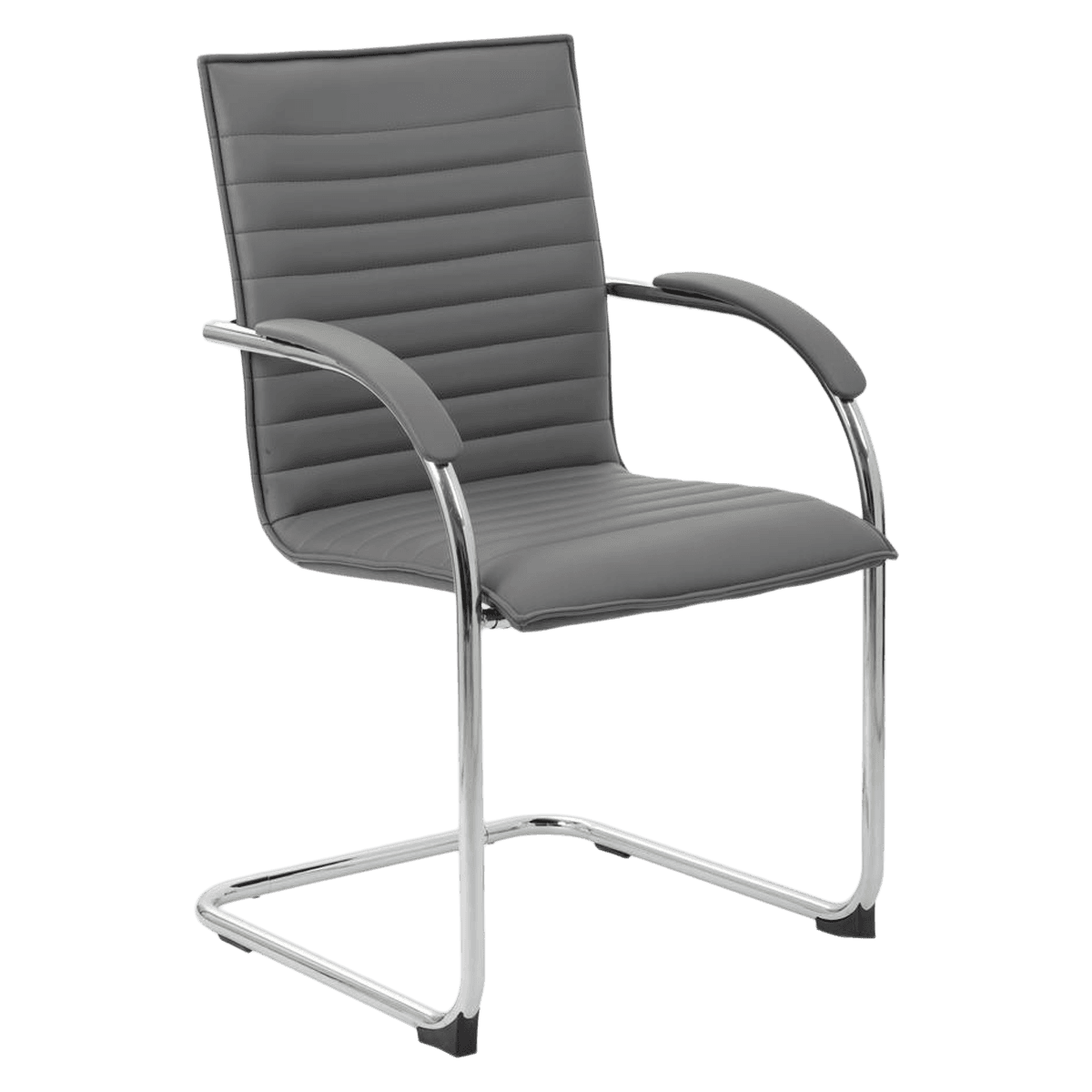 Boss Office Products Black Vinyl Side Chair, 2 Pack - Black Vinyl Side Chair 2 Pack - Image 1