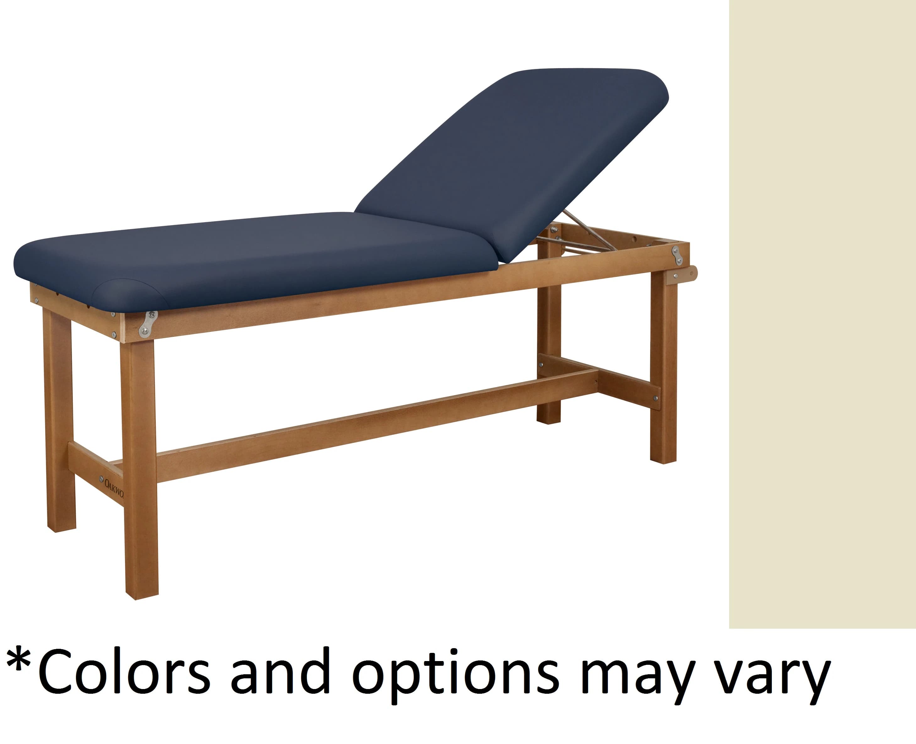 Oakworks Powerline Treatment Table, Backrest, Opal, 500 lb Capacity - Table Tx Bkrst w/o Shlf Opal - Image 1