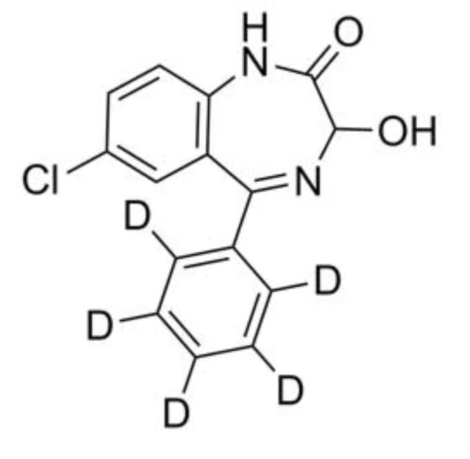 Oxazepam-D5 Reference Solution, 100 µg/mL in Methanol, for GC/MS & LC/MS, Ampule - Oxazepam-D5 100ug/mL - Image 1