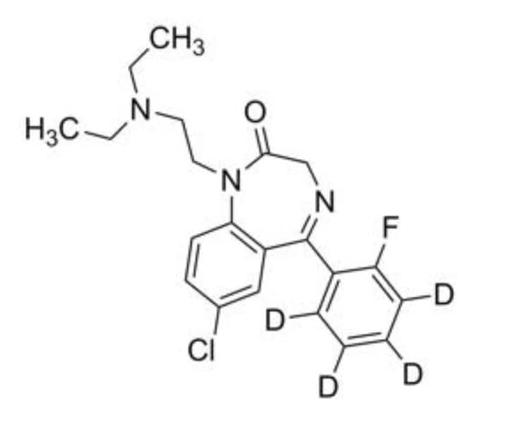 Flurazepam-D4 Reference Solution, 100 µg/mL in Methanol, for GC/MS & LC/MS, Ampule (Each) - Flurazepam-D4 - Image 1