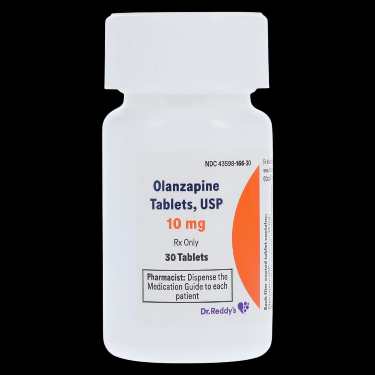 Olanzapine Tablets, 10mg, 30/Bottle, Dr. Reddy's Laboratories - Olanzapine Tablets - Image 1