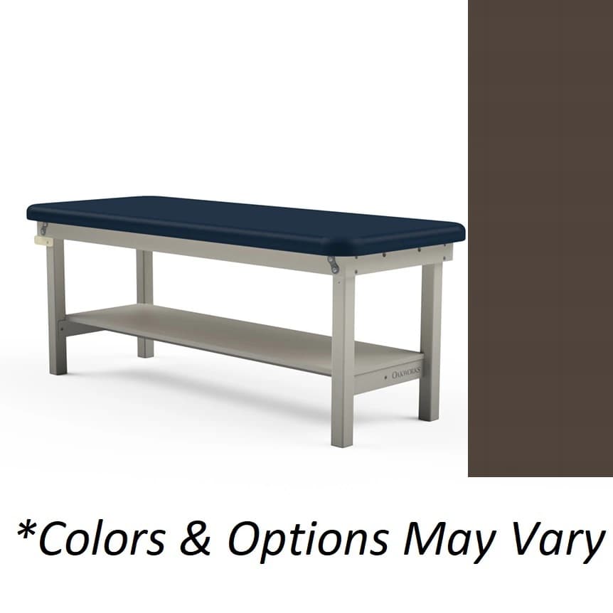 Oakworks Powerline Treatment Table, 30" Width, Espresso, 500 lb Capacity - Table Tx 30" Gray Espresso - Image 1