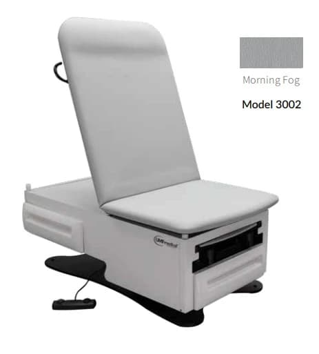 UMF Medical FusionONE 3002 Hi-Lo Exam Chair, Morning Fog, 500 lb Capacity - Chair Exam Hi-Lo Morning Fog - Image 1