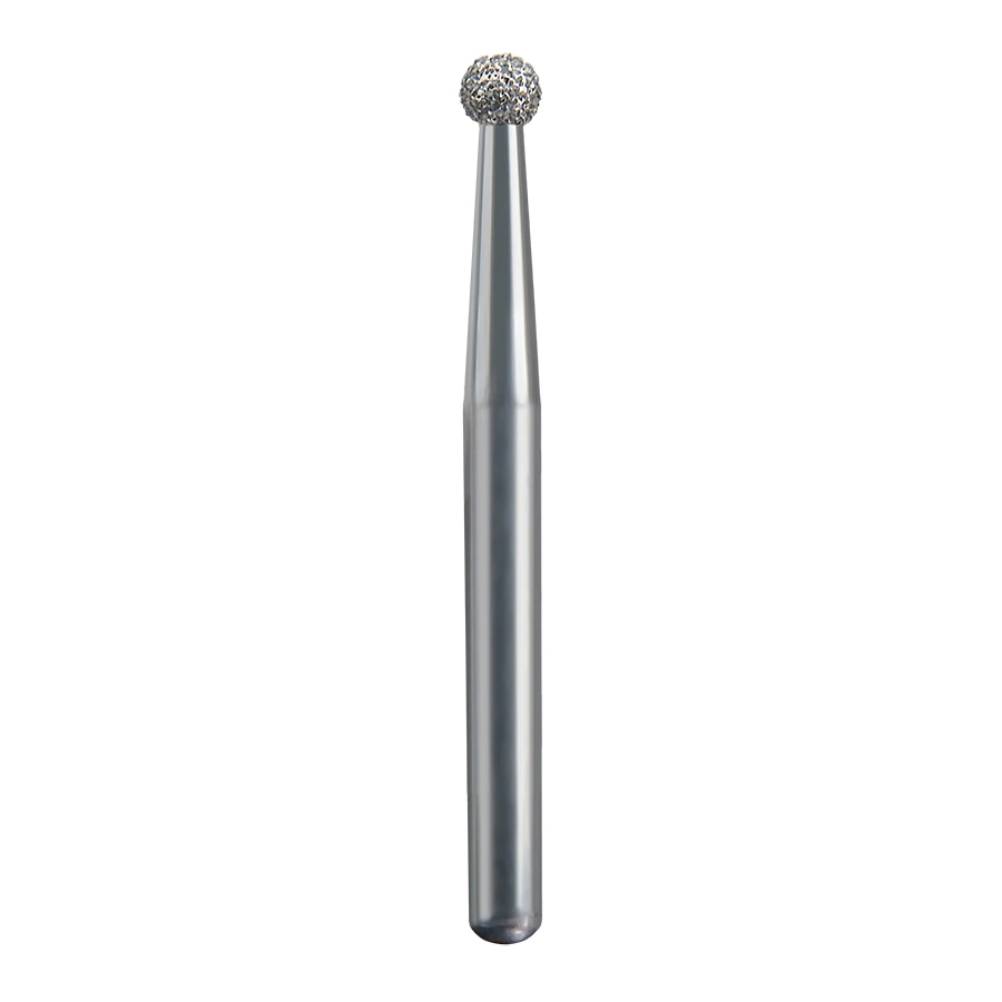 Spring Health Products #120 Medium Round Diamond Bur, FG 801-014, Single-Use, 25/Pack - #120 Medium Round Spring Diamond FG 801-014 Single-Use Pack of 25 - Image 1