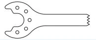 Conmed Linvatec Micro Sagittal Blade, Coarse - Micro Sagittal Blade Coarse - Image 1
