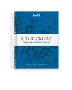 Codebook ICD-10-CM 2021, American Medical Association, Spiralbound, 8.5x11 inches - Codebook ICD-10CM 2021 - Image 1