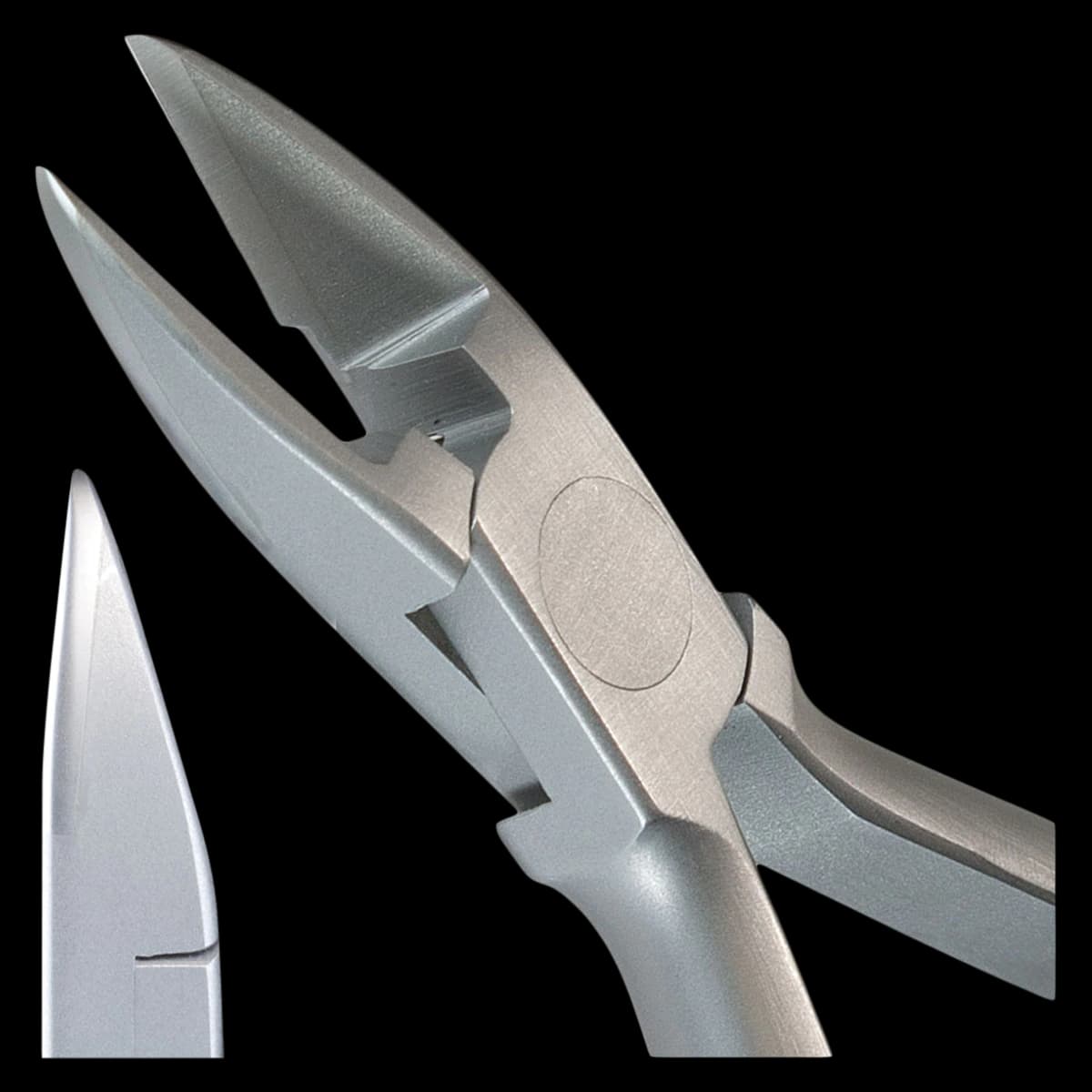 X7 Micro Mini Pin & Ligature Cutter, Tapered Cutting, Satin Steel, Ortho Technology - X7 Micro Mini Pin & Ligature C - Image 1